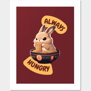 Always Hungry Bunny Posters and Art